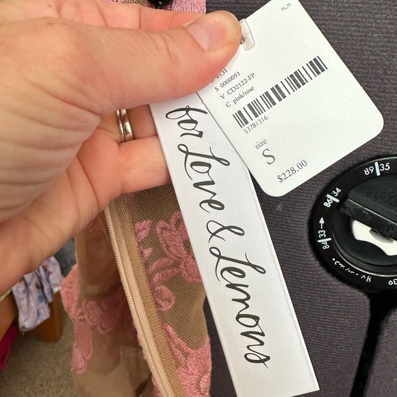 For Love & Lemons Temecula Mini Dress Rose Embroidery (no longer has tags) - Picture 8 of 13